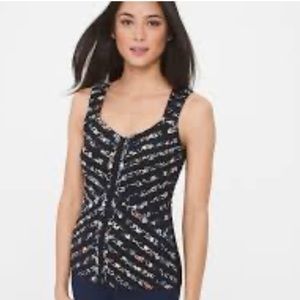 Striped shell top from White House Black Market